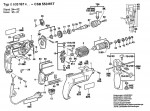 Bosch 0 603 167 442 CSB 550 RET Percussion Drill CSB550RET Spare Parts